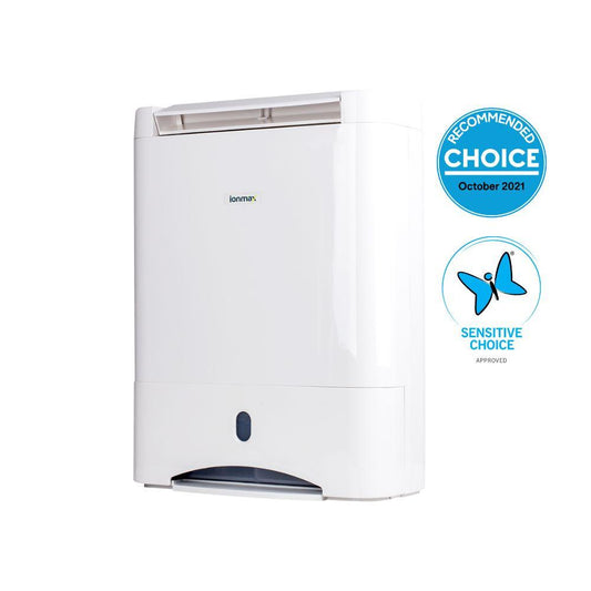 Ionmax ION632 10L/day Desiccant Dehumidifier CHOICE Recommended & Sensitive Choice Approved.