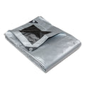 Heavy Duty Silver Black Tarp Tarpaulin 3.6x5.5m.