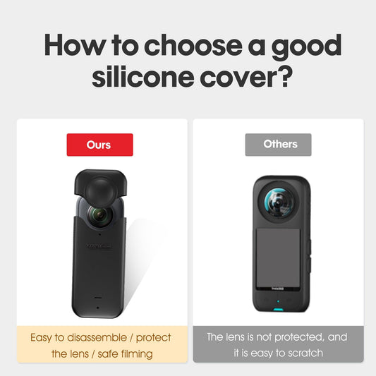 STARTRC Silicone Protective Case for Insta360 One X3 Camera Acessories Soft.