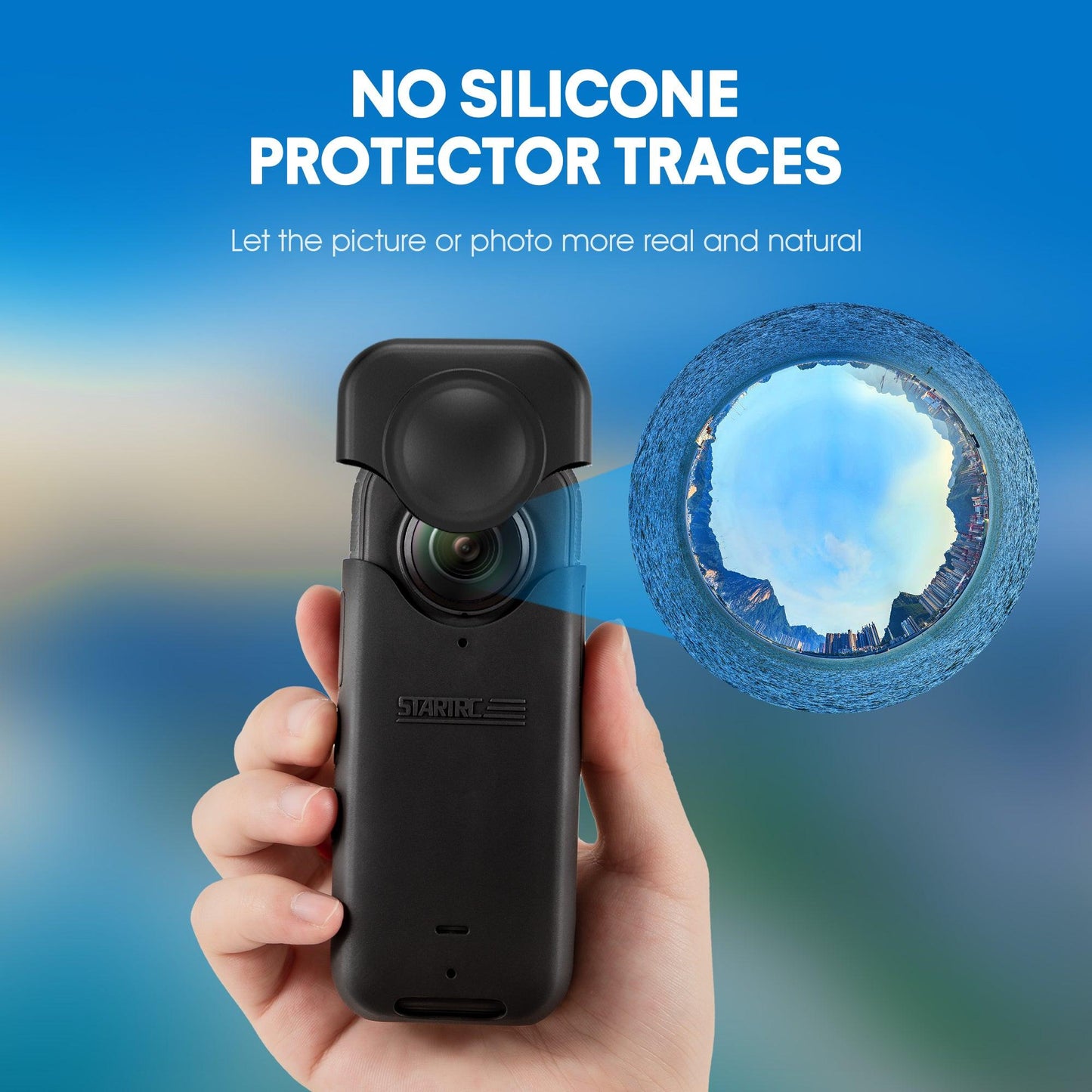 STARTRC Silicone Protective Case for Insta360 One X3 Camera Acessories Soft.