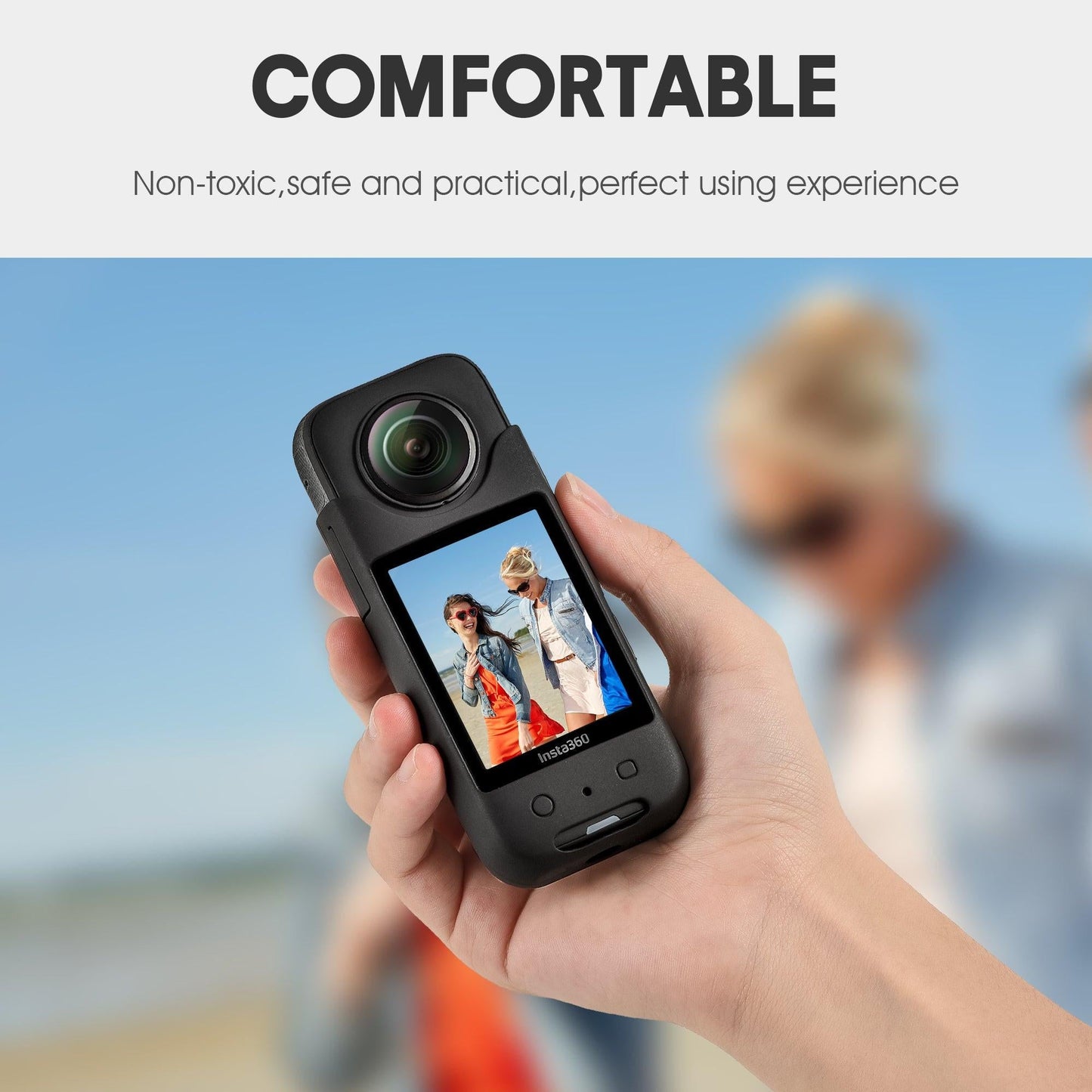 STARTRC Silicone Protective Case for Insta360 One X3 Camera Acessories Soft.