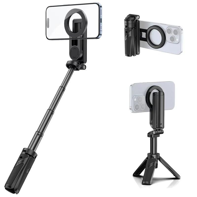 Ulanzi JJ03 Magnetic Phone Tripod Wireless Phone Grip Selfie Stick Desktop Tripod with Remote Control Photography Livestreaming.