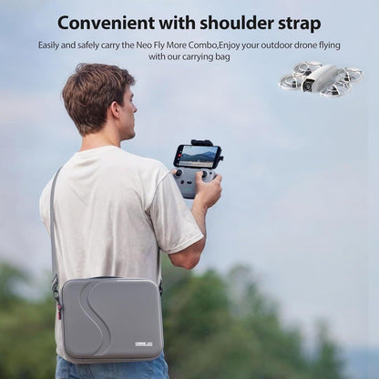 STARTRC Carrying Case for DJI Neo Portable PU Storage Protective Bag for DJI Neo Fly More Combo Accessories, Compatible with RC-N3 Remote Controller, Neo Intelligent Flight Battery, Charging Hub.