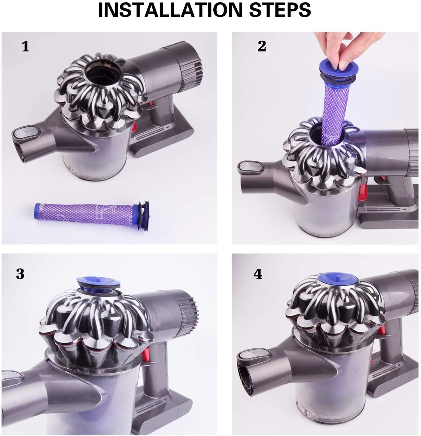 Filter for DYSON V6, V7, V8,  DC58, DC59, DC61, DC62 stick vac.