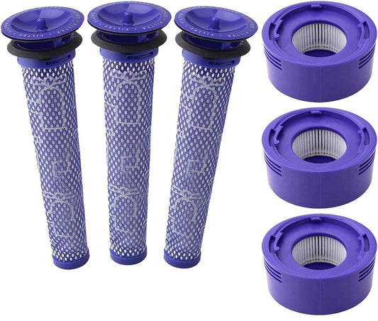 3 X Filter Kits for DYSON V7 (SV11, SV37) & V8 (SV10, SV25) Vacuum Cleaners.