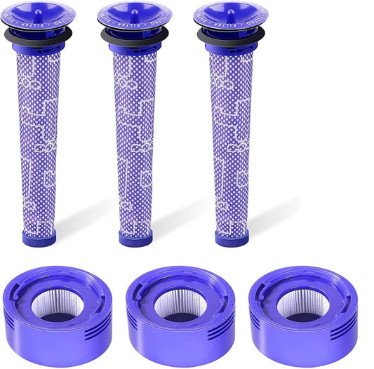 3 X Filter Kits for DYSON V7 (SV11, SV37) & V8 (SV10, SV25) Vacuum Cleaners.