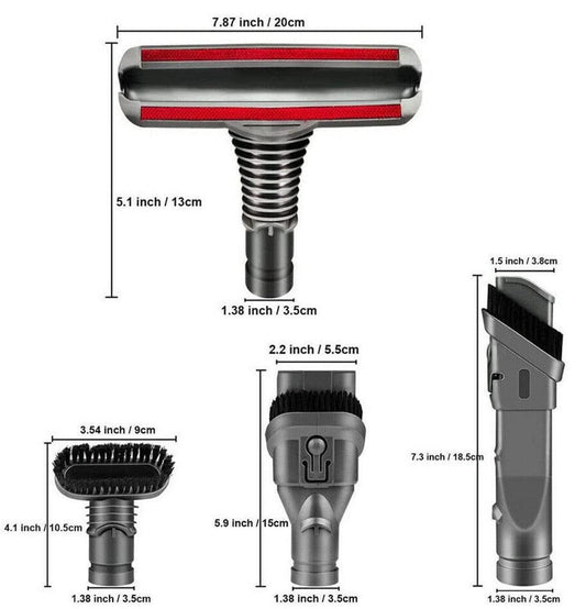Tool kit for Dyson vacuum cleaners V6, DC29, DC37, DC39, DC54 & More.