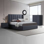 Prado 4pc Fabric Gas Lift Queen Bedroom Suite