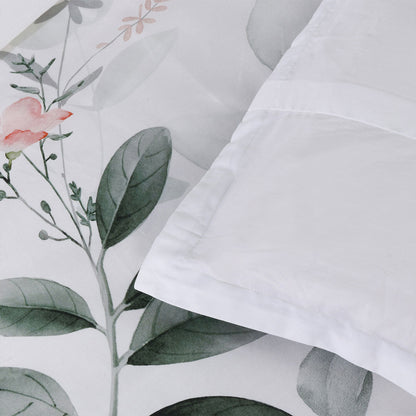 Bianca Wellingrove White Cotton Sateen Quilt Cover Set Double