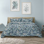 Ardor Eadie Teal Floral Printed Quilt Cover Set King