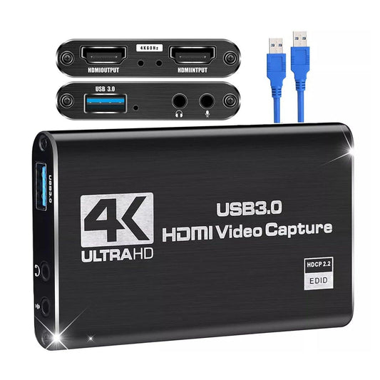 4K 1080P 60FPS HDMI to USB 3.0 Video Capture Card For PS4/PC/OBS Nintendo Switch.