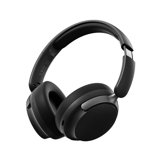 JR SY-T7 Bluetooth 5.4 Over-Ear Headset Wireless Headphones with Noise Cancelling Mic (Black).