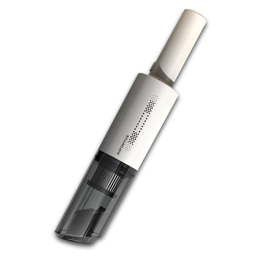Wireless Charge 6000Pa Suction Powerful Portable Car Vacuum Cleaner Home Duster(White).