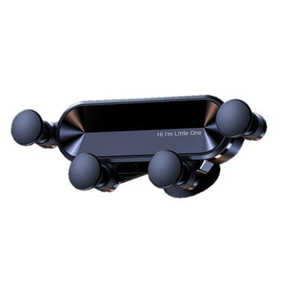 Car Phone Holder Metal Gravity 360 Universal Rotation Ball Air Vent Cellphone Stand(Dark Grey).