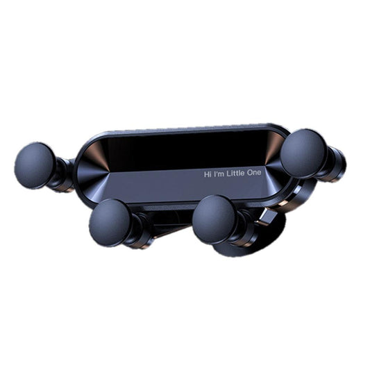 Car Phone Holder Metal Gravity 360 Universal Rotation Ball Air Vent Cellphone Stand(Dark Grey).