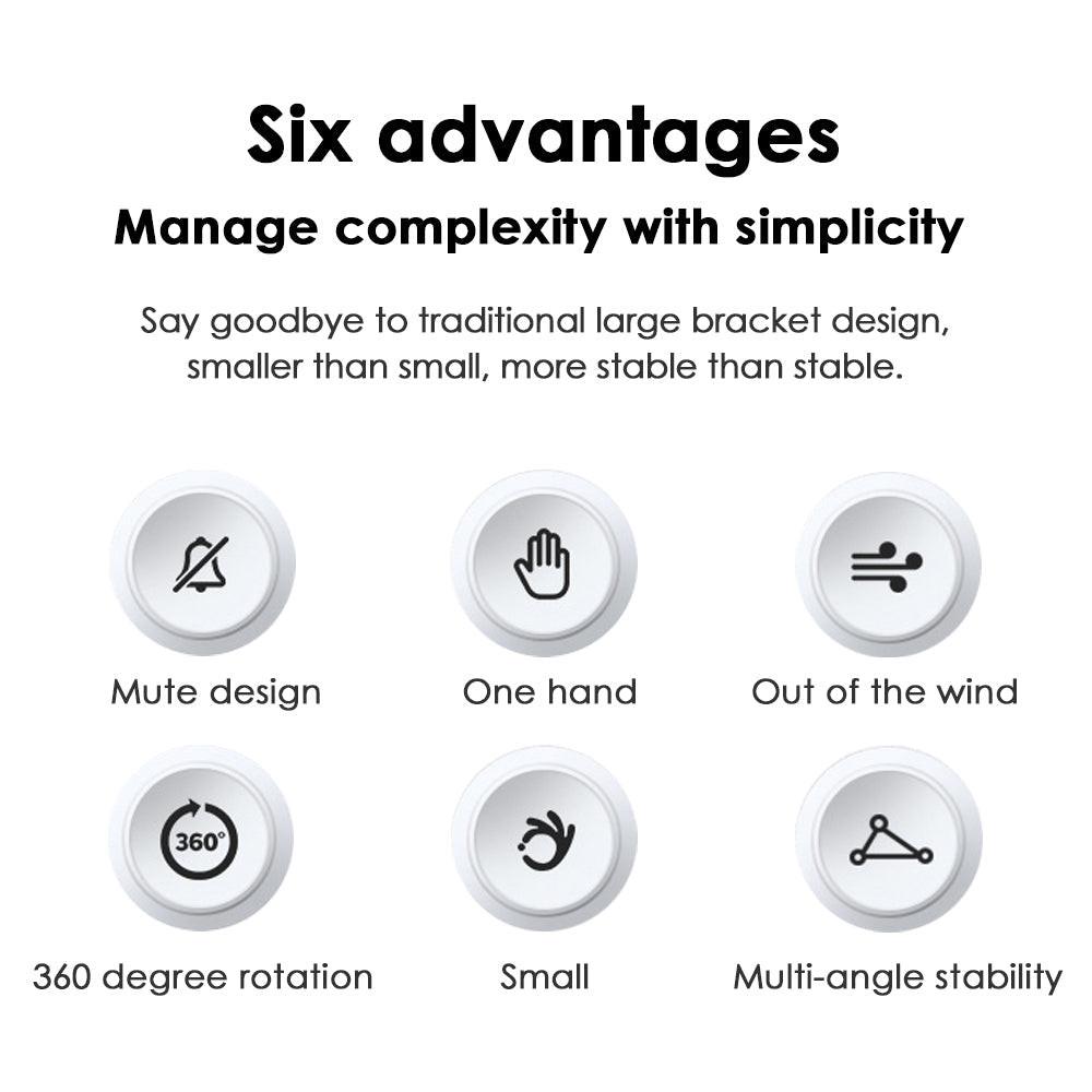 Car Phone Holder Metal Gravity 360 Universal Rotation Ball Air Vent Cellphone Stand(White).