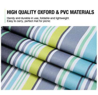 Large Waterproof Thickened Moisture-Proof Outdoor Camping Picnic Mat (Green).