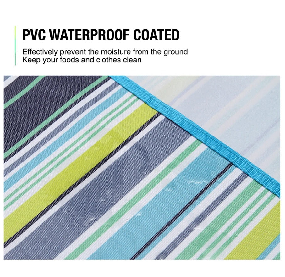 Large Waterproof Thickened Moisture-Proof Outdoor Camping Picnic Mat (Green).