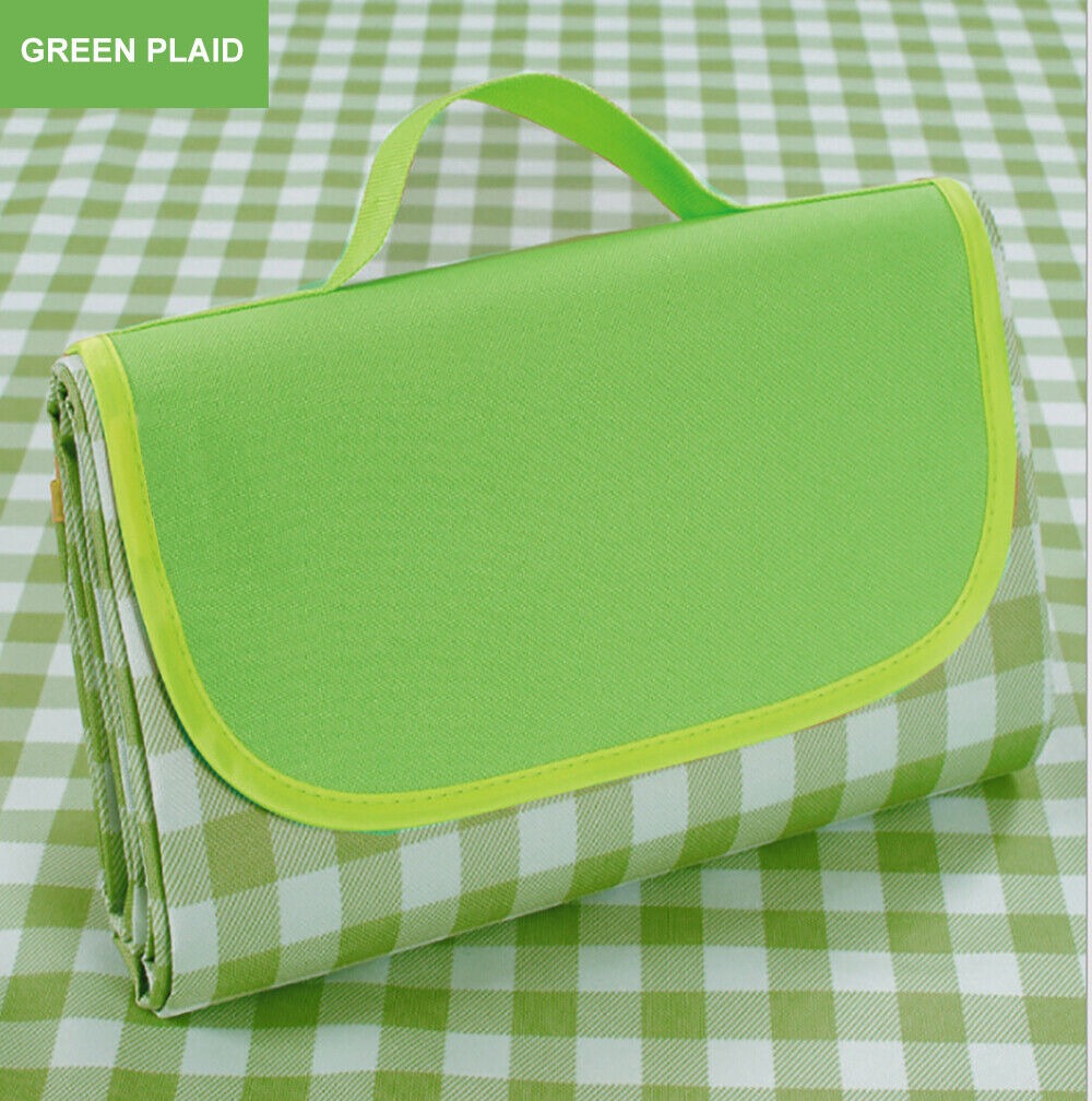 Large Waterproof Thickened Moisture-Proof Outdoor Camping Picnic Mat (Green).