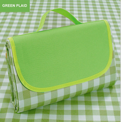 Large Waterproof Thickened Moisture-Proof Outdoor Camping Picnic Mat (Green).