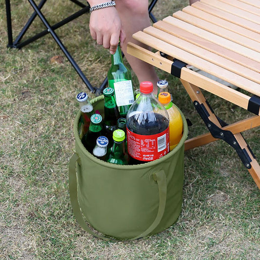 13L Travel Camping Folding Bucket Portable Barbecue Picnic Storage Fishing Bucket.