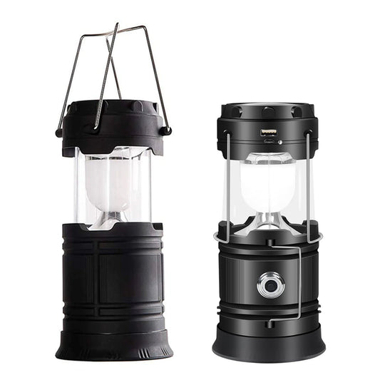 LED Camping Lamp Solar Powered Rechargeable USB Torch Waterproof Emergency Light Lantern.