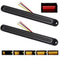 2Piece LED Tail Lights Flowing Turn Signal Stop brake Trailer Truck Caravan IP68.