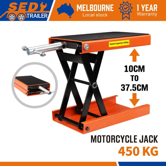205KG Motorcycle Motorbike Lift Jack Motorcycle Stand Hoist Repair Work Bench.