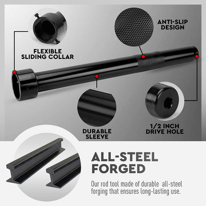SEDY Inner Tie Rod Removal Tool Kit 1/2 Inch Drive Tube Inner Tie Rods Vehicle.