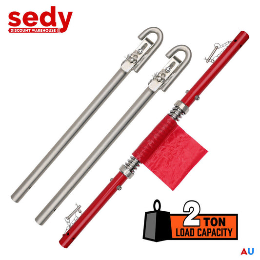 3Pcs 2 Ton Trailer Hitch 186cm Heavy Duty Tow Bar 4wd Trailer Spring Buffer Au.