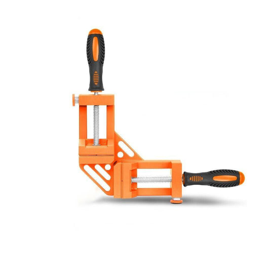 90Â° Degree Corner Clamp Welding Vice Woodworking Alloy Body With Quick Release.