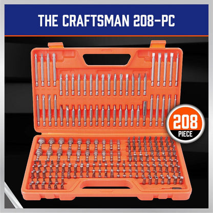 208-Piece Security Bit Set Screwdriver Key Hex Holder Tamper Proof Torx Adaptor.