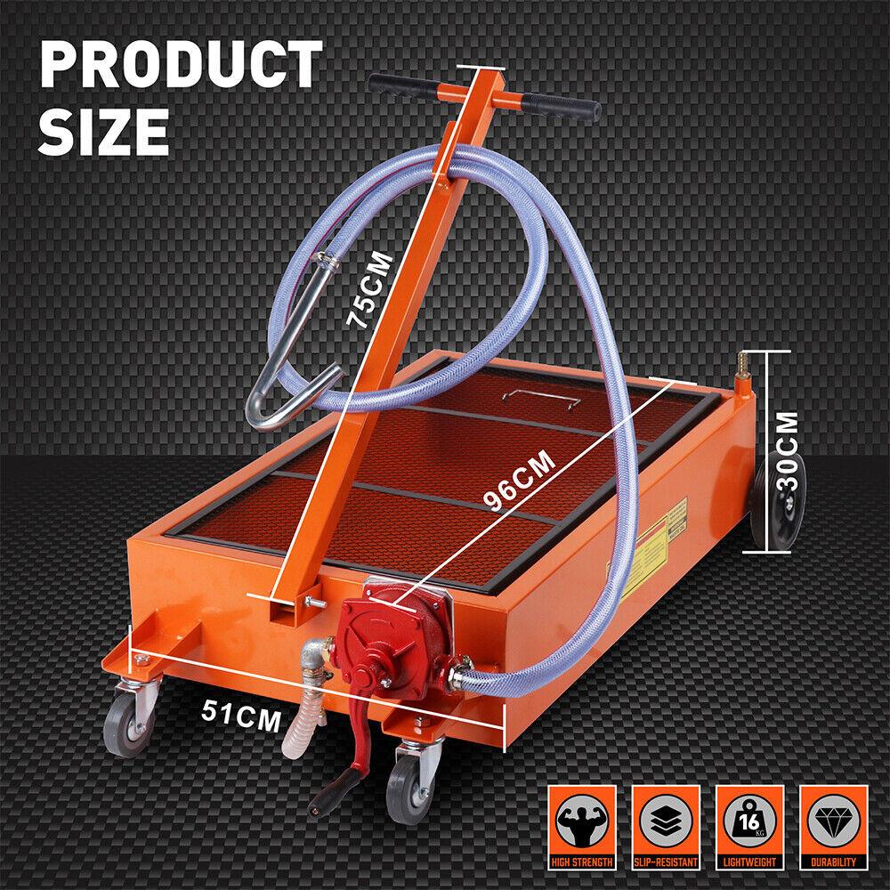 HORUSDY 76L Low Profile Waste Oil Drainer Mobile Workshop Pump Vehicle 4WDÂ Truck.