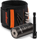 Magnetic Wristband & Universal Socket Grip 7-19mm Magnets Screws Nails Holder.