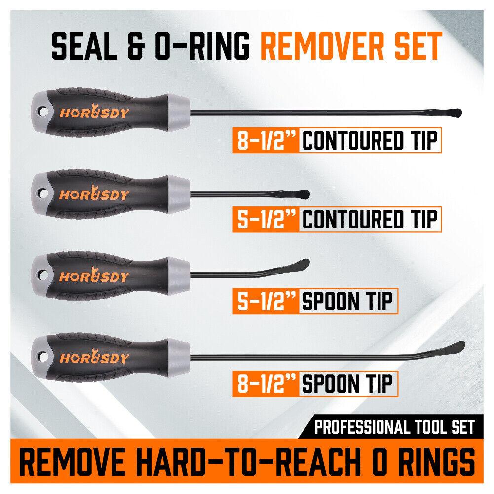 4Pc Seal & O-Ring Removal Set Spoon Tip Removing Heavy Grip Handle Auto Tools.