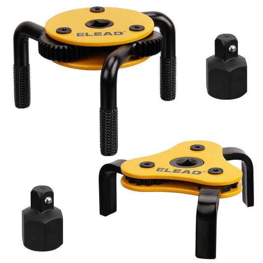 ELEAD 2Pcs Oil Filter Wrench Set Adjustable Oil Filter Change Set Engine Filters.
