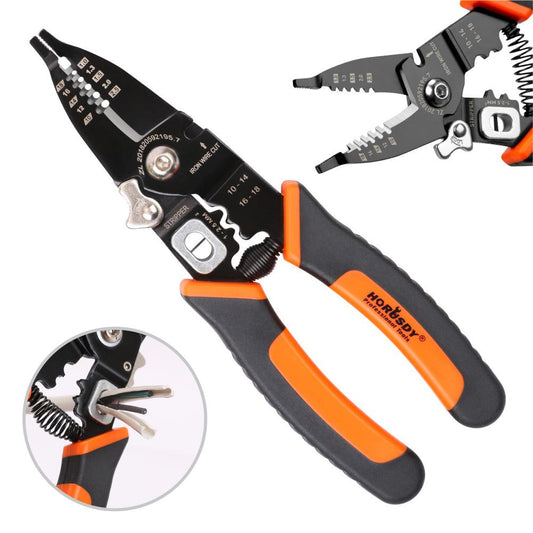 8" Wire Stripping Tool Wire Cutter Hand Crimping Pliers Strip Cutter Insulated.