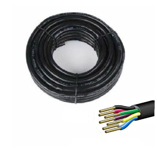 30M X 7 Core Wire Cable Trailer Cable Automotive Boat Caravan Truck Coil V90 PVC.