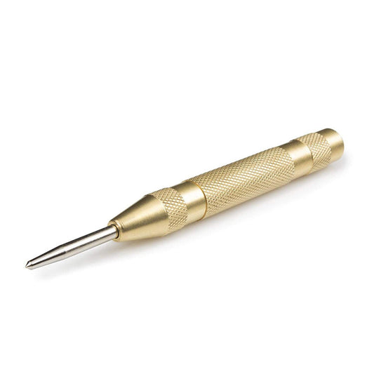 125mm/5" Automatic Centre Punch Adjustable Spring Loaded Metal Drill Tool Glod.