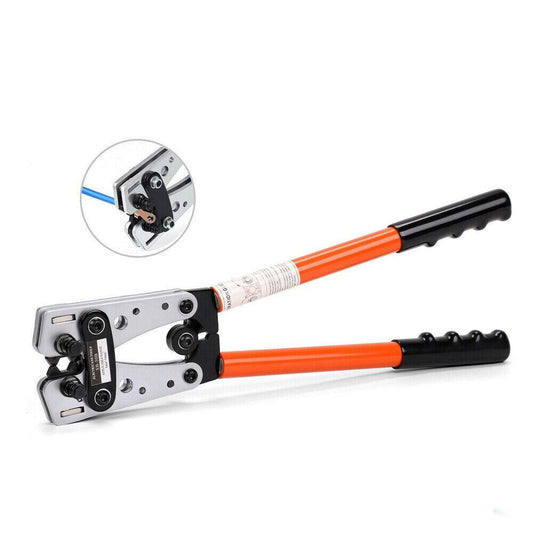 6-50 mm2 Wire Crimper Cable Crimp Electric Tube Crimping Hand Tool Battery Lug.