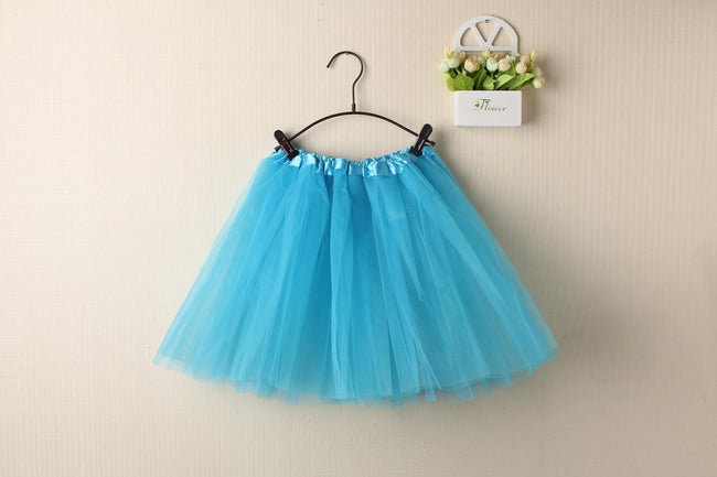 New Adults Tulle Tutu Skirt Dressup Party Costume Ballet Womens Girls Dance Wear, Blue, Adults Hover Image