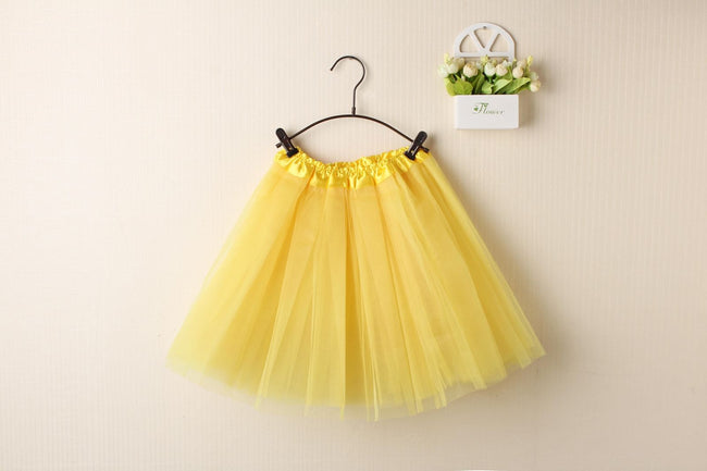 New Adults Tulle Tutu Skirt Dressup Party Costume Ballet Womens Girls Dance Wear, Yellow, Adults Hover Image