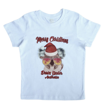New Funny Adult Xmas Christmas T Shirt Tee Mens Womens 100% Cotton Jolly Ugly, Koala Sunglass (White), M.