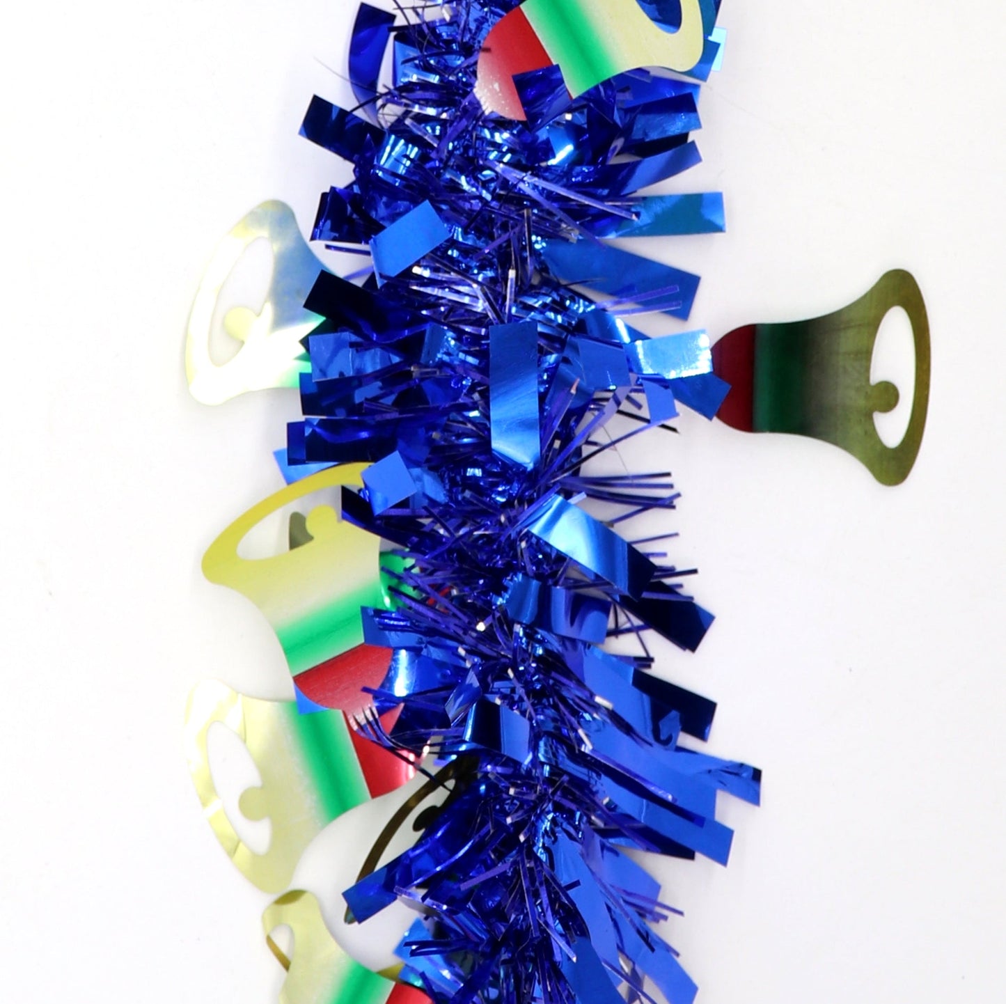 5x 2.5m Christmas Tinsel Xmas Garland Sparkly Snowflake Party Natural Home Décor, Snow Tips in Green