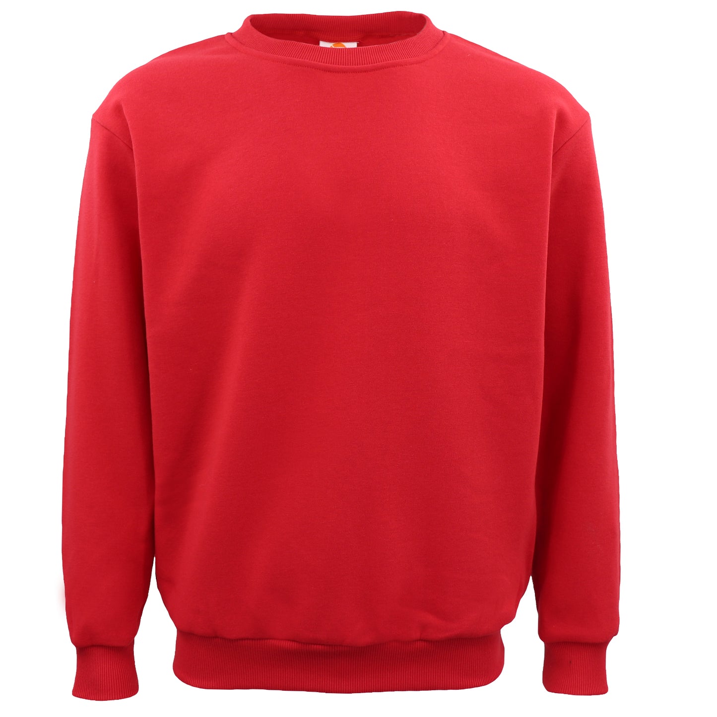 New Adult Unisex Plain Pullover Fleece Jumper Mens Long Sleeve Crew Neck Sweater, Grey, 6XL