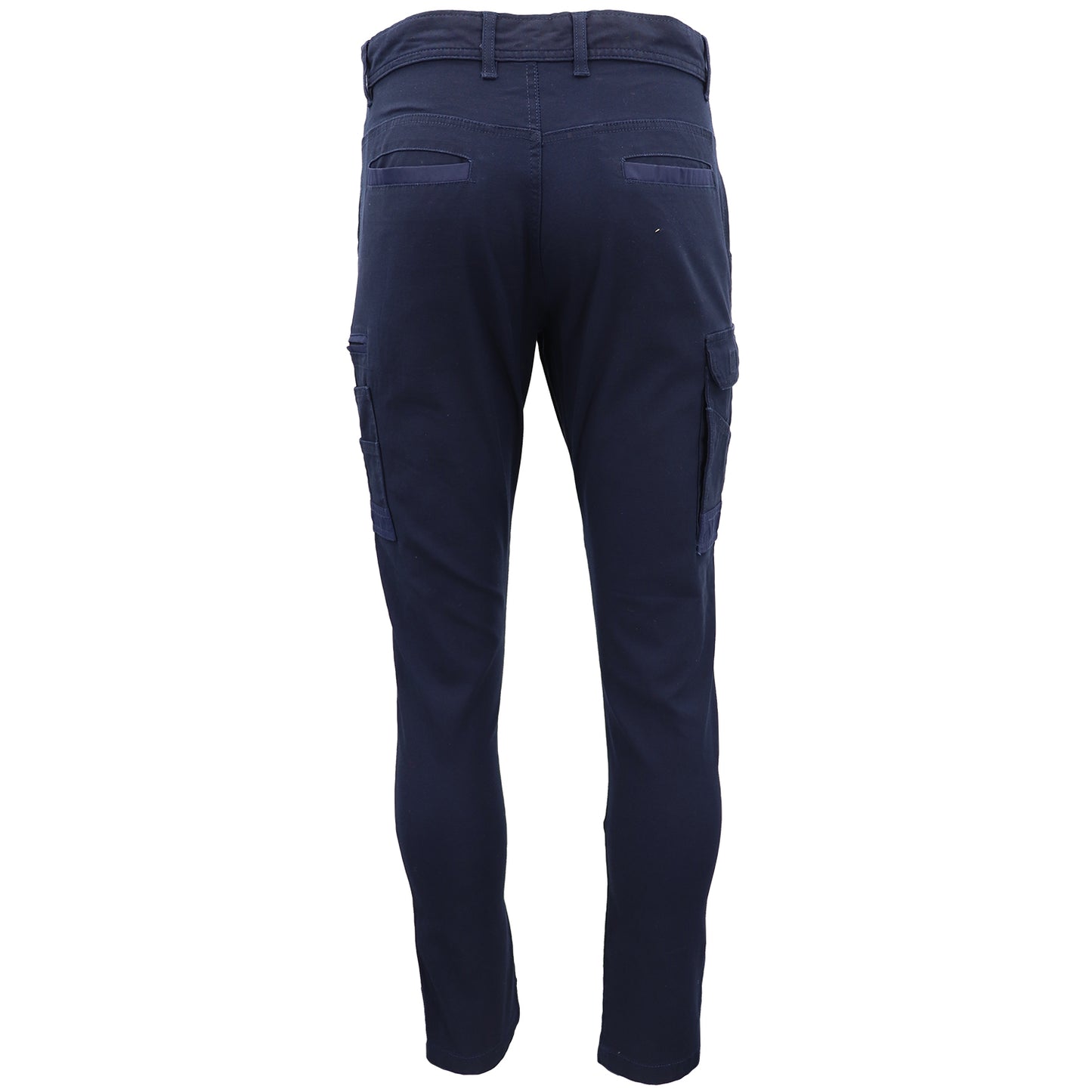 Men's Cotton Drill Cargo Work Pants UPF 50+ 13 Pockets Tradies Workwear Trousers, Black, 30