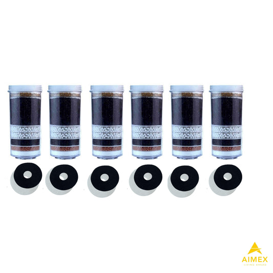 Aimex 8 Stage Fluoride reduction Water Filter Cartridges x 6.