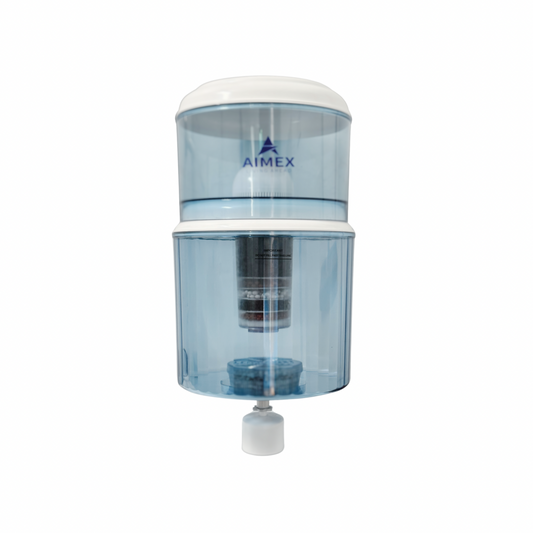 Filtered Bottle with Maifan Stone for Open-Top Water Coolers.