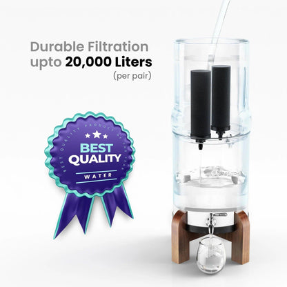 Phoenix 8L Stainless Steel Gravity Water Filter + POSTreat Fluoride cartridges.
