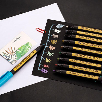 10Pcs/Set Waterproof  Paint Pens for Art on Metal Glass & Rock